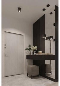 Черна стенна лампа Geo - Sollux