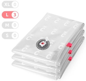 Вакуумни торбички в комплект от 3 броя Premium Valve L – Compactor