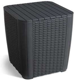 Градинска маса за съхранение от изкуствен ратан 39x39 cm Luzon – Keter