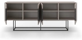 Нисък скрин в сиво-бежово 200x80 cm Titan - Marckeric