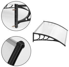 Покрив над входната врата - поликарбонат Šírka: 80 cm | Dĺžka: 120 cm