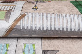 Детски килим с мотив на оживен град Ширина: 80 см | Дължина: 150 см