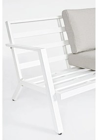 Бял алуминиев градински комплект от за отдих за 4 Harley – Bizzotto