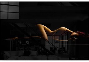 Картина върху стъкло 70x50 cm Silhouette - Wallity