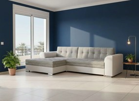 Ъгъл диван Comfort-Left-White - Gray