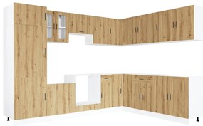 3315000 vidaXL Комплект кухненски шкафове от 14 части Porto, инженерно дърво