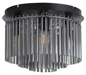 Searchlight 55620-320SM - Плафон SWIZZLE 5xE14/60W/230V Ø32 см, опушено стъкло