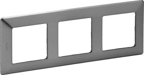 Legrand 754153 - Рамка за ключове VALENA LIFE 3P, неръждаема стомана