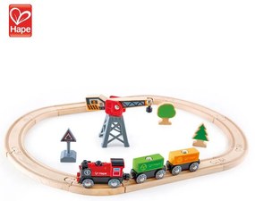 Hape - Дървен товарен влак H3731
