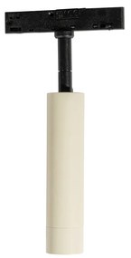 Модерен прожектор бежов с черен за 1-фазова релсова система - Slimline Uzzy