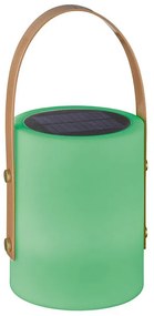 LED настолна лампа в бяло и кафяво (височина 34 cm) Bari – Fischer &amp; Honsel