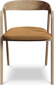 Теракотен трапезен стол от масивна дървесина Erika – Makamii