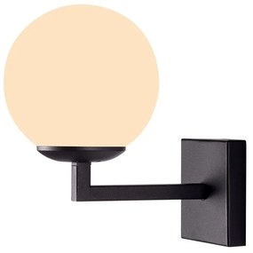 Черна метална стенна лампа ø 15 cm Profil - Squid Lighting