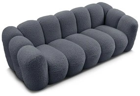Тъмносив диван от прежда с примки от букле 232 cm Hippolyte – Bobochic Paris