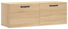 830127 vidaXL Стенен шкаф, сонома дъб, 100x36,5x35 см, инженерно дърво