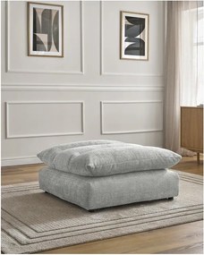 Светлосива шенилова табуретка Neil – Bobochic Paris