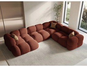 Ъглов диван в тухлен цвят (десен ъгъл/U форма) Loretto – Cosmopolitan Design