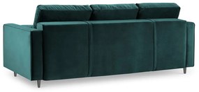 Петролнозелено кадифено канапе Santo - Milo Casa