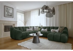 Тъмнозелен ъглов диван (ляв ъгъл/U форма) Shell – Miuform