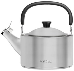 Матиран чайник от неръждаема стомана с бутало , 1,5 л Diamante - Vialli Design