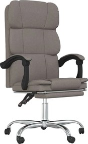 349625 vidaXL Наклоняем офис стол, таупе, текстил