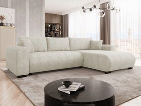 Ъглов диван Merkos-Кремаво