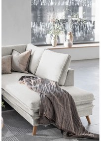 Бежов разтегателен ъглов диван (десен ъгъл) Charming Charlie – Miuform