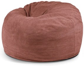 Пуф от рипсено кадифе в тухлен цвят Om 110 – SLOWDOWN