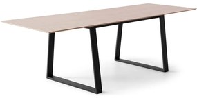 Сгъваема трапезна маса с дъбов плот в естествен цвят 100x210 cm Meza – Hammel Furniture