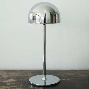 LED настолна лампа с дистанционно управление в сребрист цвят с метален абажур (височина 30 cm) Tim – Sirius