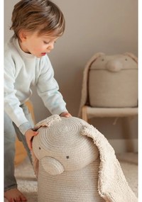 Кремава текстилна детска кошница за играчки ø 25x30 cm Rita the Rabbit – Lorena Canals