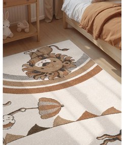 Кремав детски килим 160x230 cm Roar like a Lion Rainbow Party – Villeroy&amp;Boch