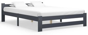 Sonata Рамка за легло, тъмносива, бор масив, 120x200 см