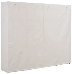 248200 vidaXL Гардероб, бял, 200x40x170 см, текстил