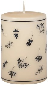 Бежово-синя свещ , време на горене 48 часа Fleur - Unipar