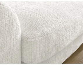 Бял шенилов ъглов диван (десен ъгъл) Leonore – Bobochic Paris