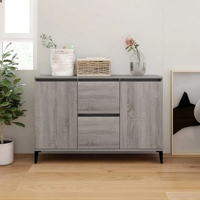 815166 vidaXL Сайдборд, сив сонома, 102x35x70 см, инженерно дърво