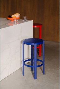 Син стоманен бар стол (височина на седалката 65 cm) Doon – noo.ma