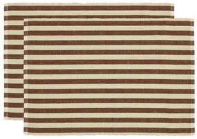 Подложки за хранене в комплект от 2 бр. със смес от юта 33x48 cm Statement Stripe – Södahl