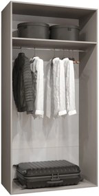 Гардероб Малага двукрилен-Бял