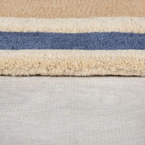 Ръчно изработен вълнен килим в син и оранжев цвят 120x170 cm Retro Blocks – Flair Rugs