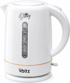 Електрическа кана Oliver Voltz Daisy OV51230W, 2200W, 1.7 л, Автоматично изключване, Бял