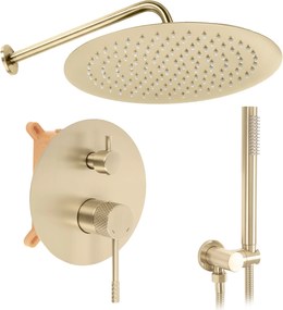 Душ система за вграждане Rea Venti Brush Gold + BOX