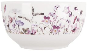 Бяла/лилава порцеланова купичка за супа 500 ml Louka – Orion