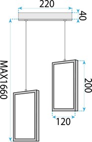 Лампа LED LHJ085-2CP BLACK