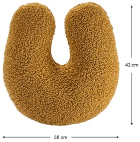 Кафява детска възглавница за диван от букле U – Wigiwama