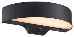 Nordlux - LED соларен стенен фенер MONAY LED/5W/5V IP44 с сензор