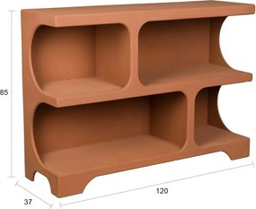 Теракотена библиотека 120x85x37 cm Dundee – Dutchbone