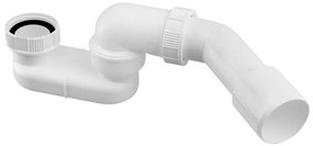 Bruckner - Сифон с накрайник и ъглово коляно DN40/50 бял