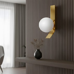 APP1758-1W Applique murale brossée or/blanc